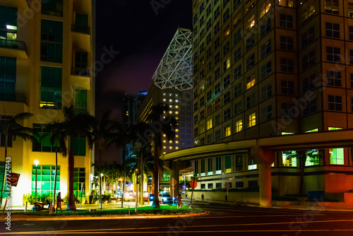 Downtown Miami at night