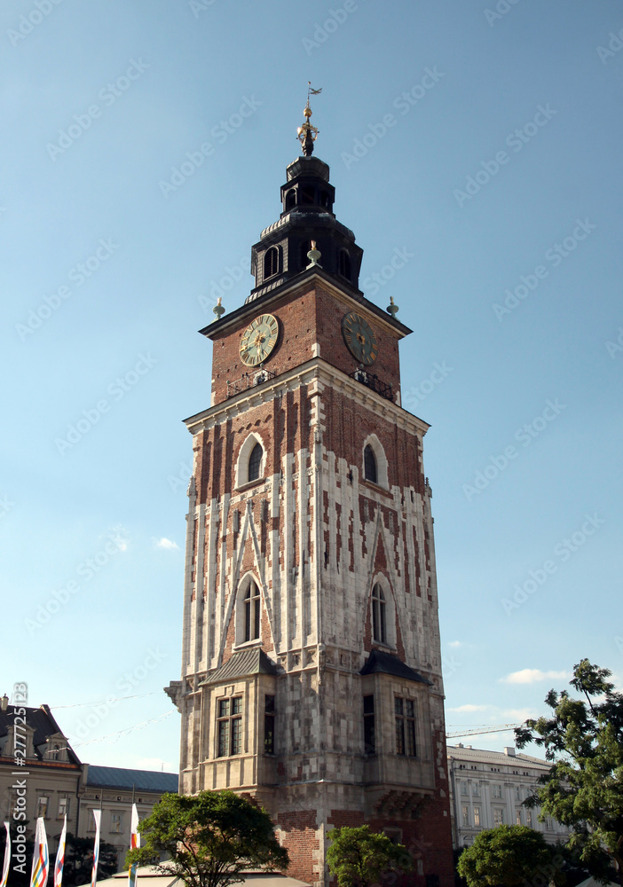 tower of Town hall in Krakow