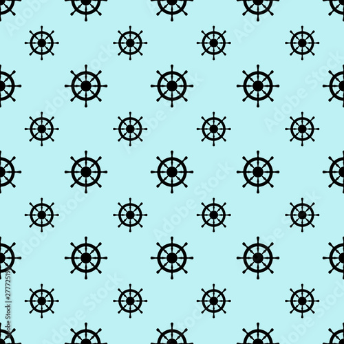 Seamless pattern with ship steerings. Cute baby background for clothes, room birthday decor, t-shirt print, kids wear fashion, baby shower invitation card, wrapping paper