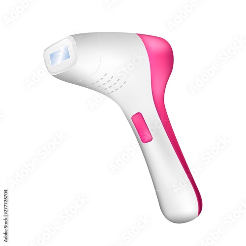 Photo epilator, intense pulsed light epilator, vector, isolated on white