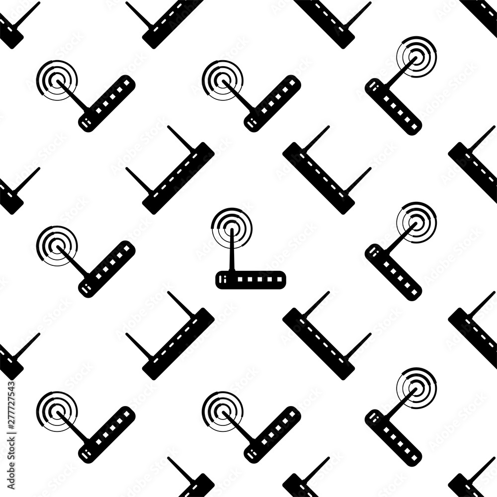 Wifi Modem Icon Seamless Pattern Wifi Modem Icon Seamless Pattern