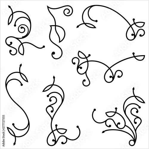 Wrought Iron Corner, Border Design Elements