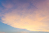 Bright blue and orange sky sunset and yellow clounds,effect reflection from the sun,texture abstract background.