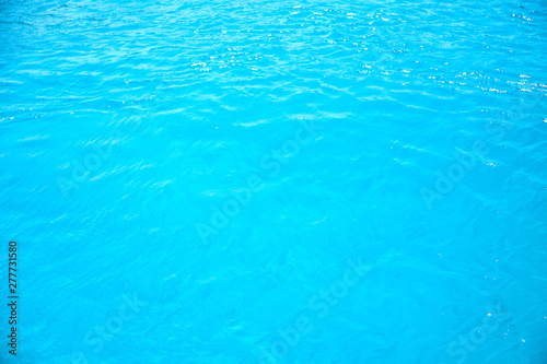 surface of the azure water