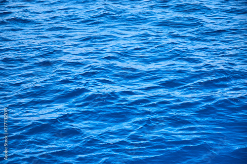 surface of the azure water