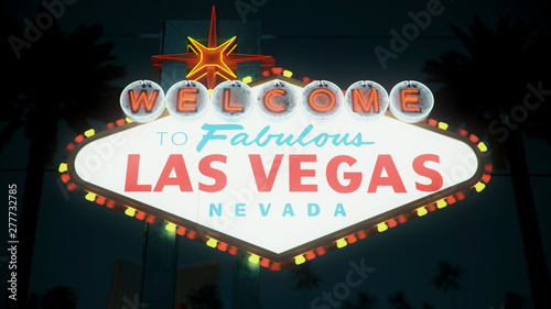 Las Vegas Sign. Nighttime