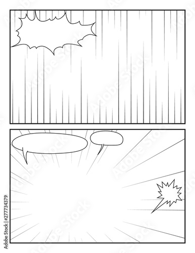 manga style page design