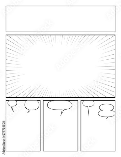Blank Comic Book vector design