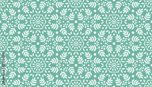 Leaves Pattern. Endless Background. Seamless