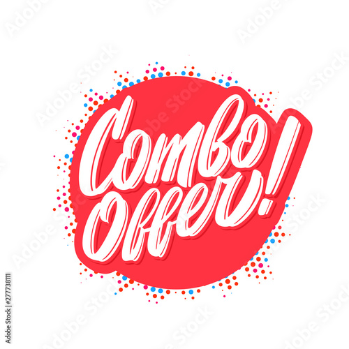 Combo offer. Vector banner.
