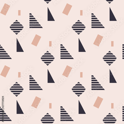 Hipster Pattern Abstract Retro 80 s Jumble Geometric Line Shapes. fashion style seamless background. Vector illustration for textile fabric design, paper and website design
