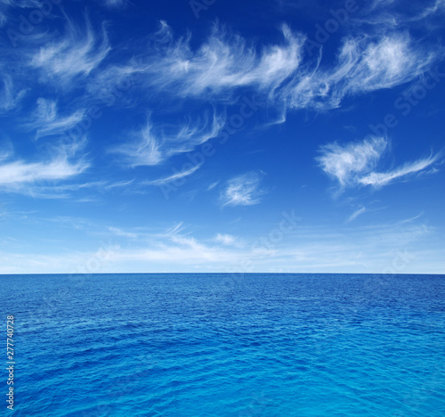 Seascape and blue sky