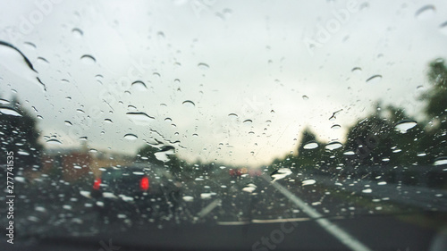 autostrada pioggia photo
