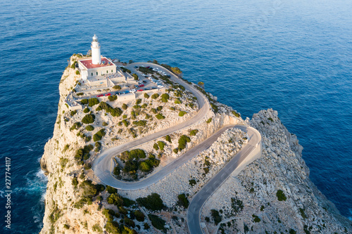 The lighthouse at Cape Formentor in Mallorca photo