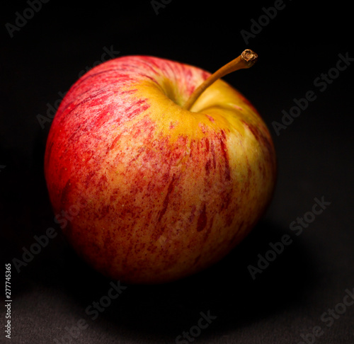 closeup shot of red sweet fruit apple