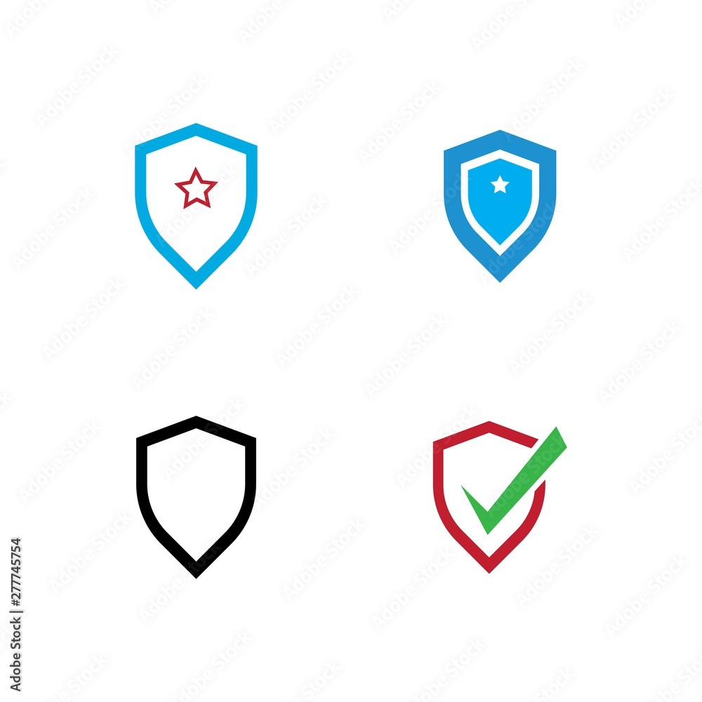 Shield symbol logo template Shield symbol logo template