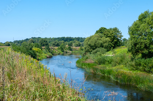 Pregolya river at its beginning place, Chernyakhovsk, Kaliningrad region, Russian Federation