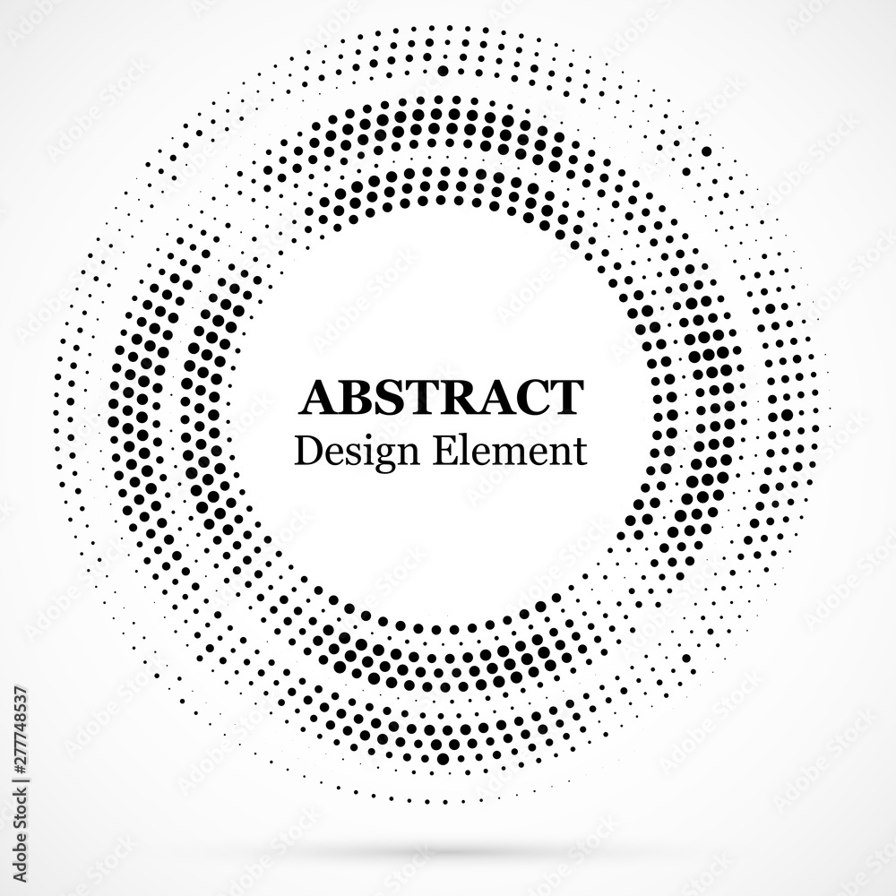Halftone dotted background circularly distributed. Halftone effect vector pattern.Circle dots isolated on white background. Isolated circle dots vector texture. Halftone dotted background circularly distributed. Halftone effect vector pattern.Circle dots isolated on white background. Isolated circle dots vector texture.