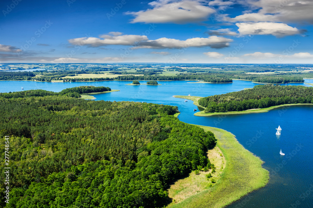 Masuria-the land of a thousand lakes in north-eastern Poland