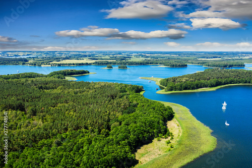 Masuria-the land of a thousand lakes in north-eastern Poland