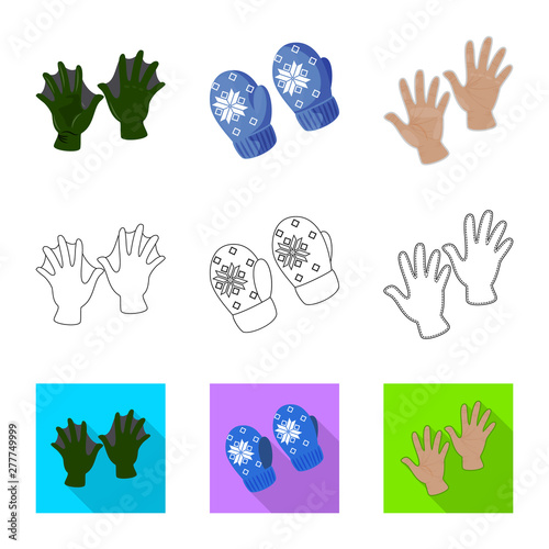 Vector illustration of silhouette and safety sign. Set of silhouette and comfort vector icon for stock.