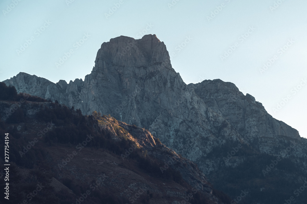 The mountains of the amazing albania
