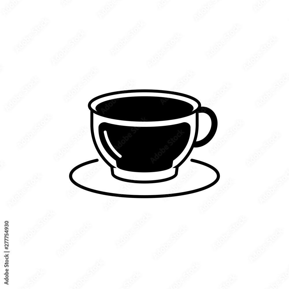 Coffee cup icon template illustration - vector Coffee cup icon template illustration - vector