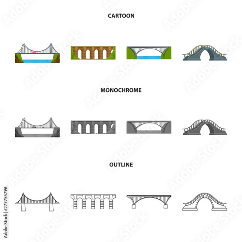 Fototapeta Naklejka Na Ścianę i Meble -  Isolated object of connection and design icon. Collection of connection and side stock vector illustration.
