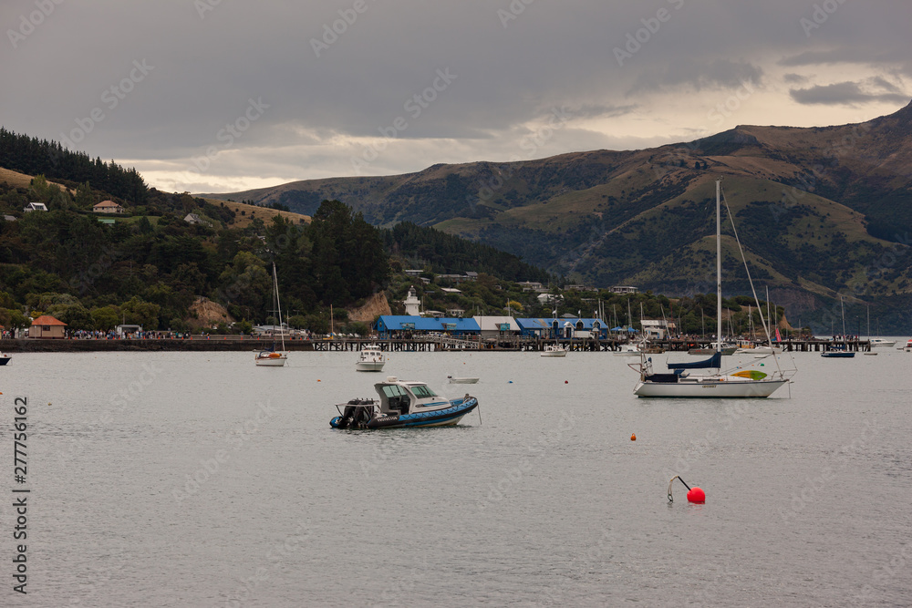Akaroa, Banks Peninsula, South Island, New Zealand Akaroa, Banks Peninsula, South Island, New Zealand