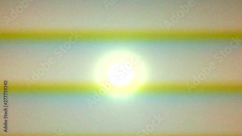 Flickering display with rising lights in the center