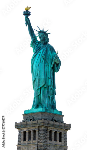 Statue of Liberty Stands Welcoming Seafarers to the New York Harbor