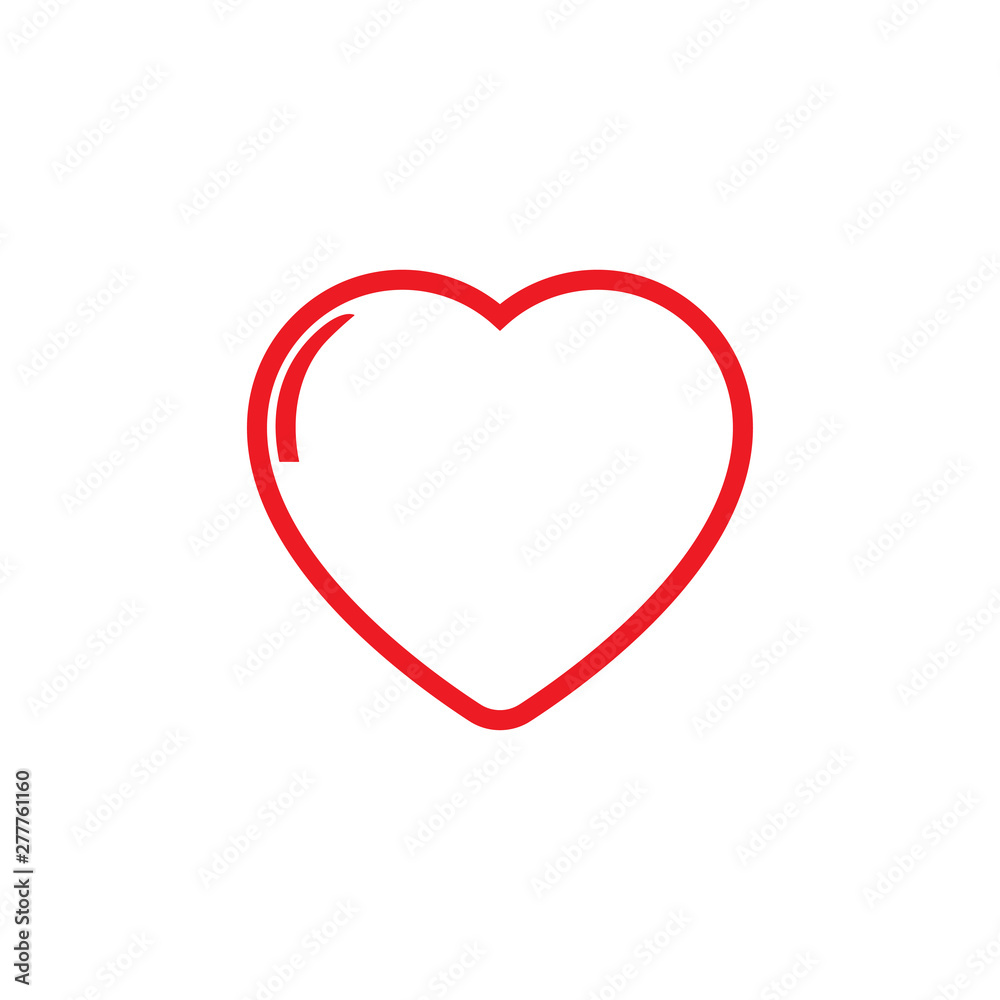 Heart Love Icon Vector Illustration - Vector Heart Love Icon Vector Illustration - Vector