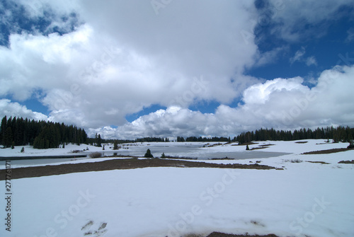 Summer Snow on the Grand Mesa in Colorado