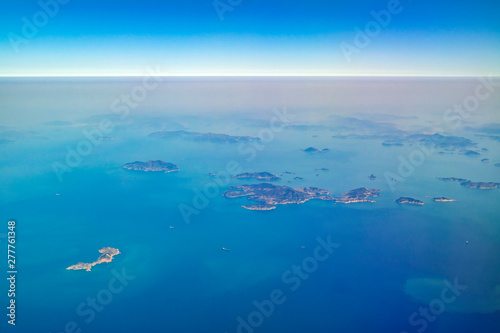 Aerial view of the beautiful Yokjido island