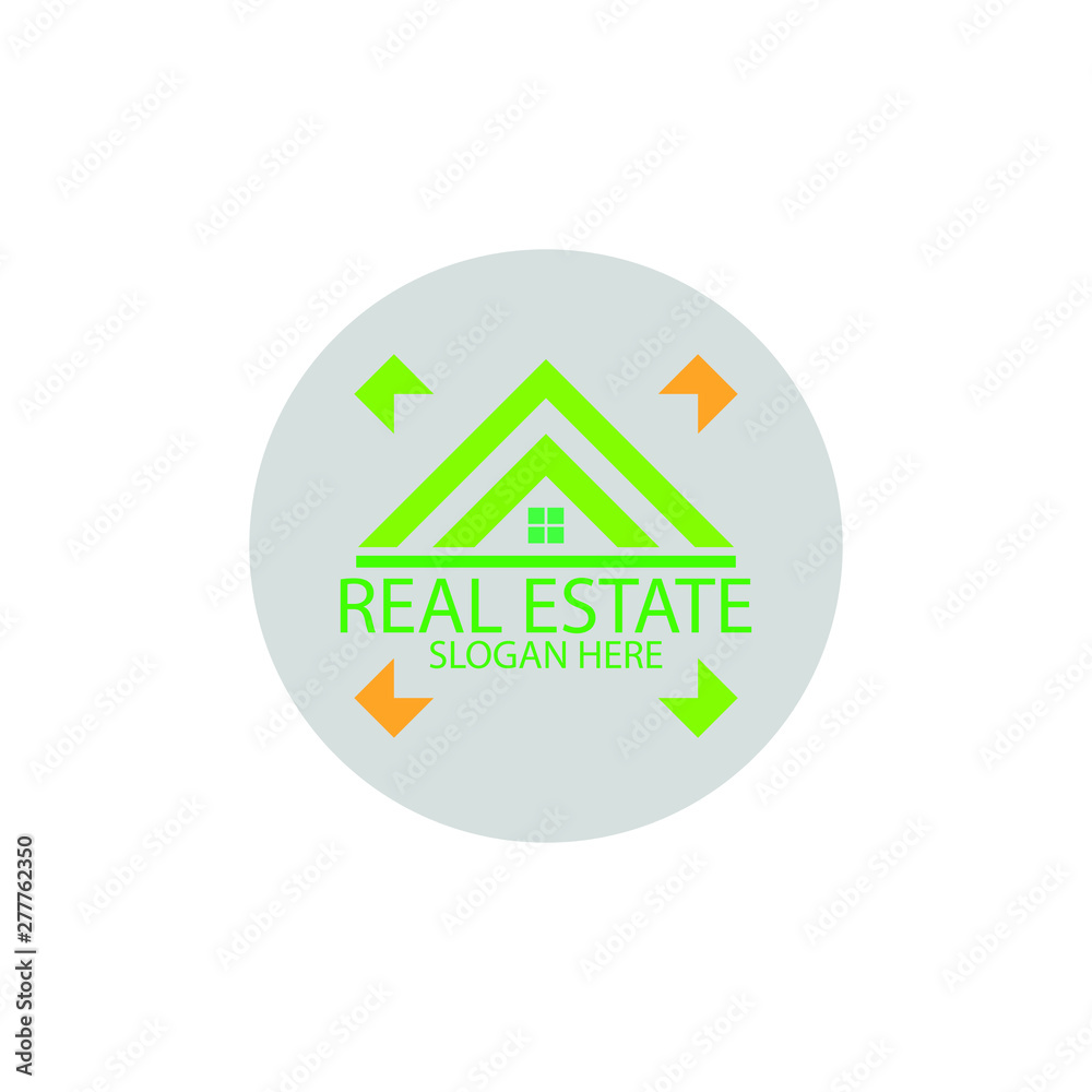 Real Estate Logo, House Logo, Home Logo Template. White Background Real Estate Logo, House Logo, Home Logo Template. White Background
