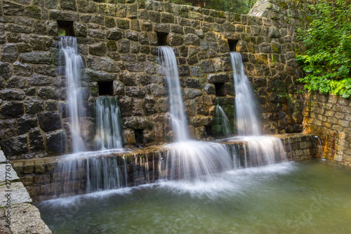 Dam on the mountain stream.