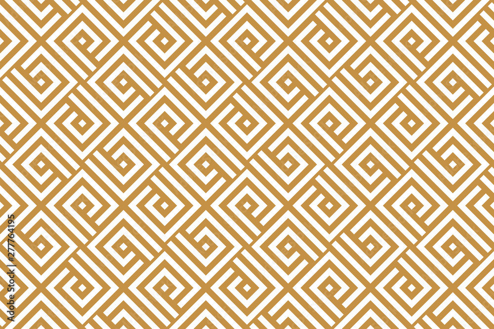 Abstract geometric pattern with stripes, lines. Seamless vector background. White and gold ornament. Simple lattice graphic design Abstract geometric pattern with stripes, lines. Seamless vector background. White and gold ornament. Simple lattice graphic design