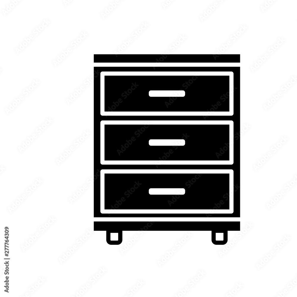 Wardrobe icon or logo in modern style vector Wardrobe icon or logo in modern style vector