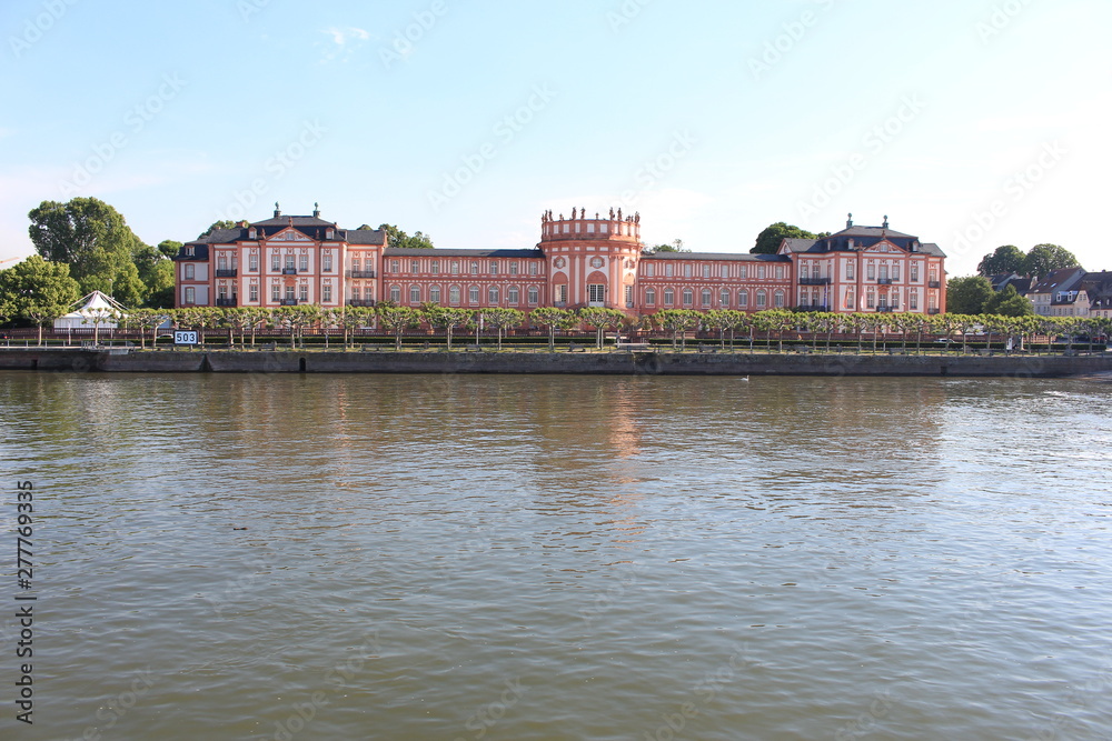 Biebrich Palace viewed from the Rhein river