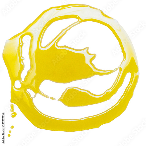 Round yellow olive oil