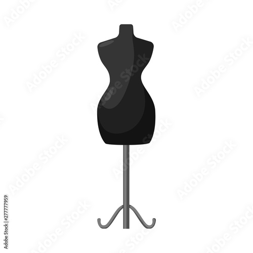 Vector design of mannequin and tailor logo. Collection of mannequin and manikin vector icon for stock.