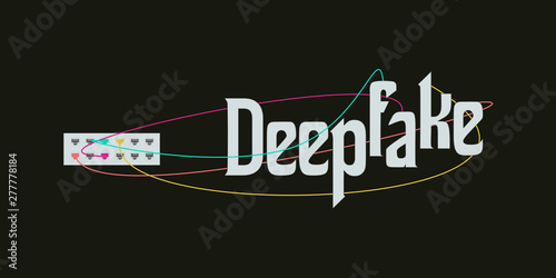 Deepfake AI Concept Vector