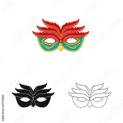 Vector design of luxury and celebration icon. Collection of luxury and hide vector icon for stock.