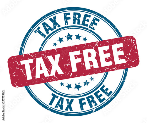 tax free stamp. tax free round grunge sign. tax free