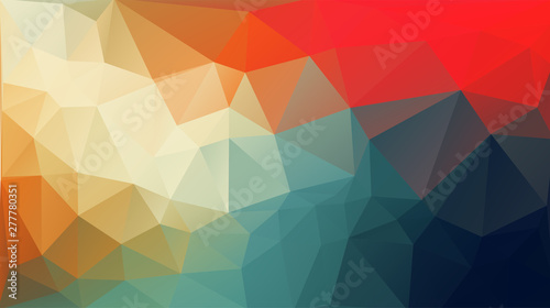 Low poly triangular horizontal for web promotion design.