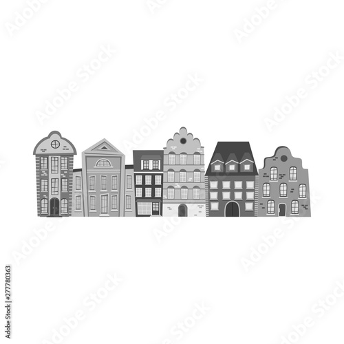 Isolated object of city and polish symbol. Collection of city and castle stock symbol for web.