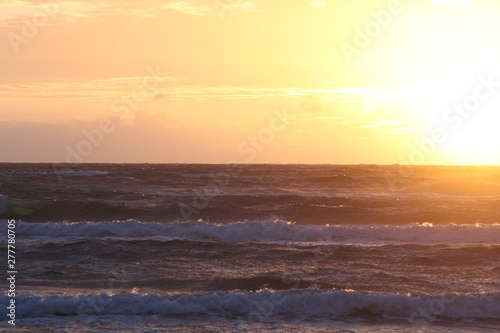 ocean landskape on sunset