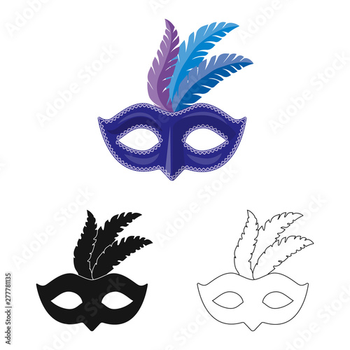 Vector illustration of luxury and celebration sign. Set of luxury and hide vector icon for stock.