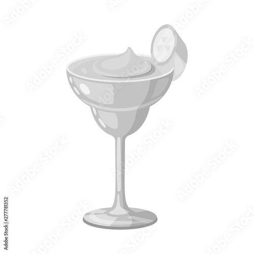 Vector design of daiquiri and cocktail icon. Set of daiquiri and rum stock symbol for web.