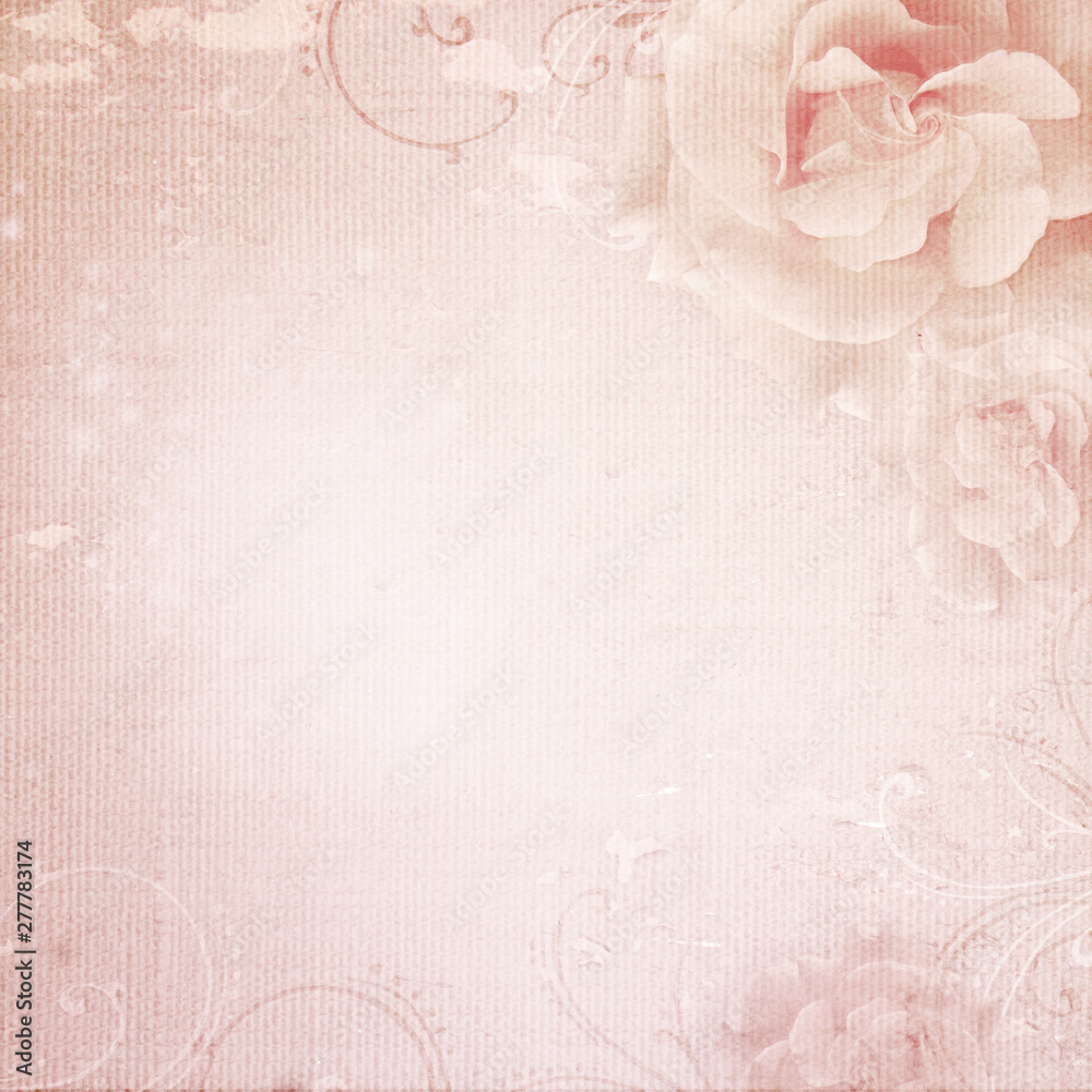 Grunge pink wedding background